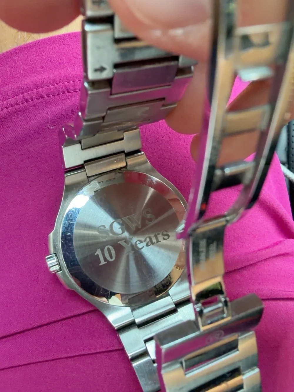 Movado Swiss Stainless Steel Black Dial Watch